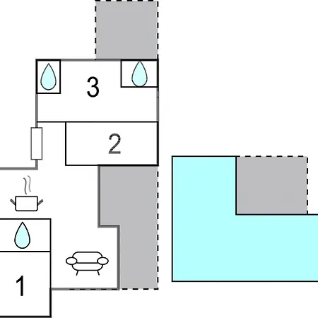 בית נופש In With Kitchen *